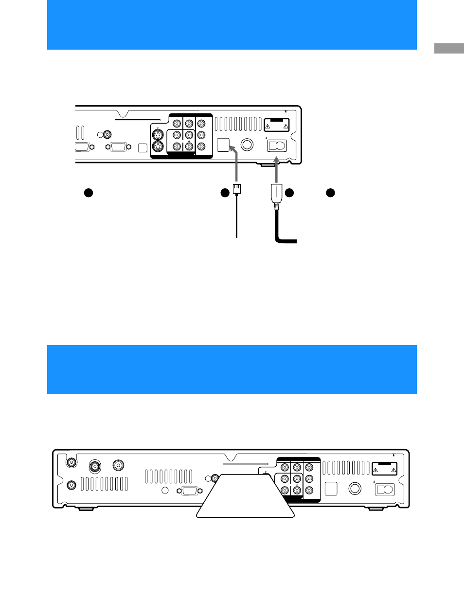 Step 9: inserting the access card, Step 8: connecting the telephone line and, Ac power cord | Digital satellite receiver access card | Sony HD100 User Manual | Page 15 / 96