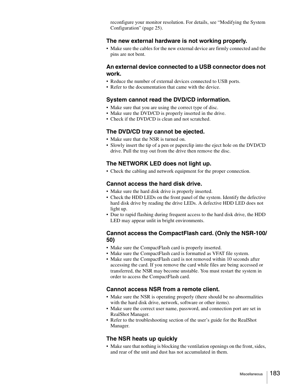 Sony IPELA NSR-100 User Manual | Page 183 / 186