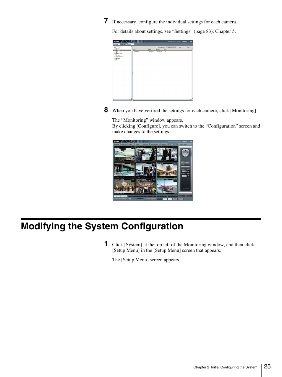 Modifying the system configuration | Sony IPELA NSR-100 User Manual | Page 25 / 186