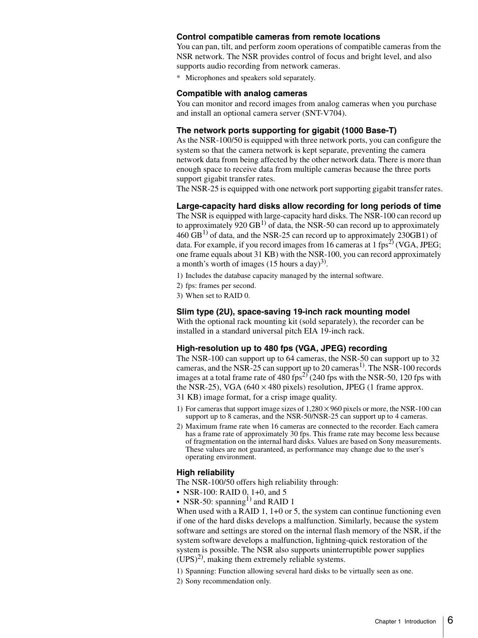 Sony IPELA NSR-100 User Manual | Page 6 / 186