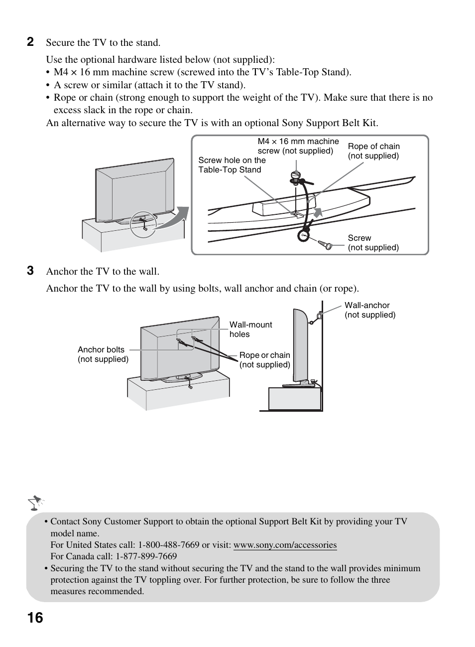 Sony BRAVIA 22BX320 User Manual | Page 16 / 64