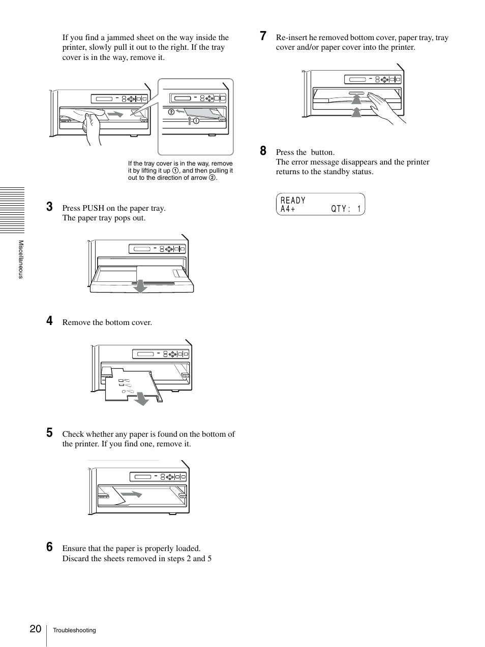 Sony UP-D75 User Manual | Page 20 / 22