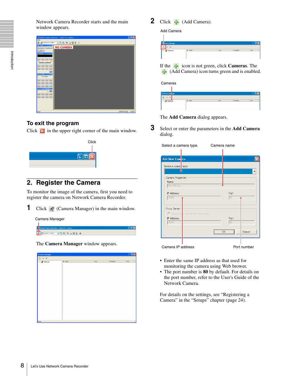 Register the camera | Sony 9032PW User Manual | Page 8 / 37