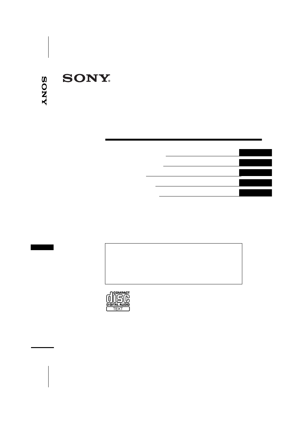 Sony CDX-CA700X User Manual | 148 pages