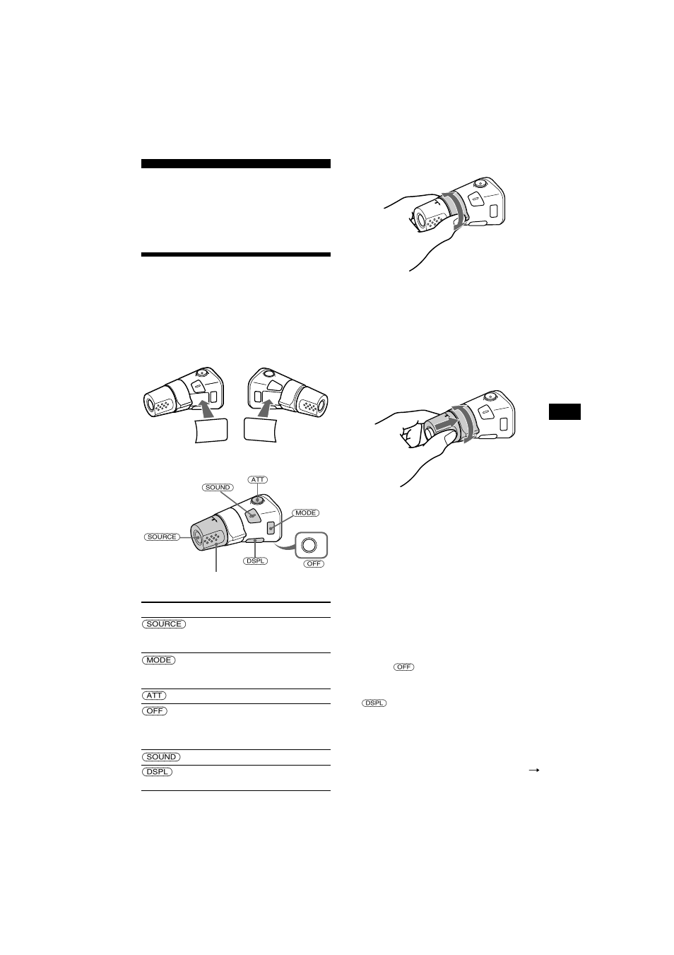 Altre funzioni, Uso del telecomando a rotazione | Sony CDX-CA700X User Manual | Page 107 / 148