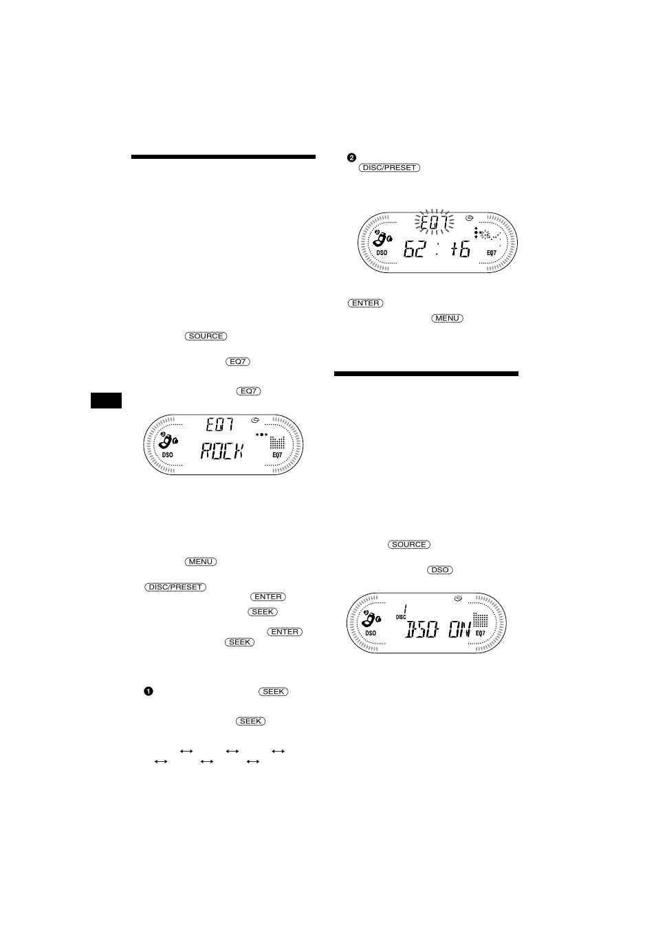 Impostazione dell’equalizzatore (eq7), Dynamic soundstage organizer) | Sony CDX-CA700X User Manual | Page 110 / 148