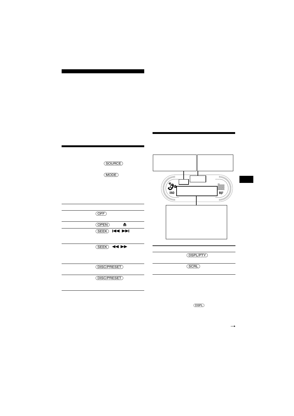 Lettore cd per la riproduzione di mp3 (opzionale), Ascolto di file mp3, Voci del display | Ascolto di file mp3 voci del display | Sony CDX-CA700X User Manual | Page 111 / 148