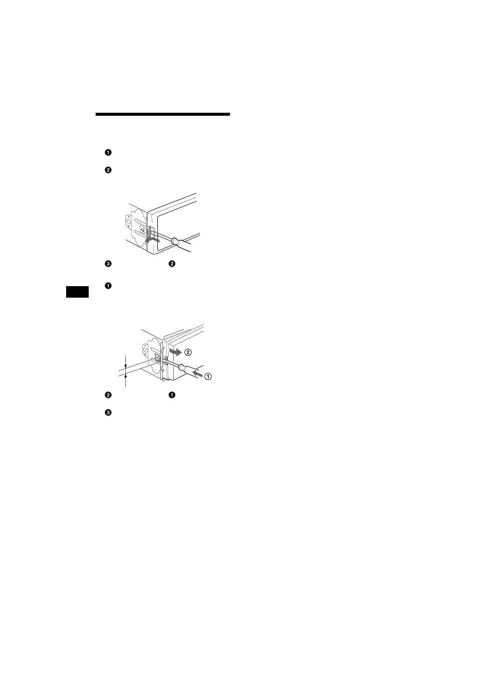 Rimozione dell’apparecchio | Sony CDX-CA700X User Manual | Page 114 / 148