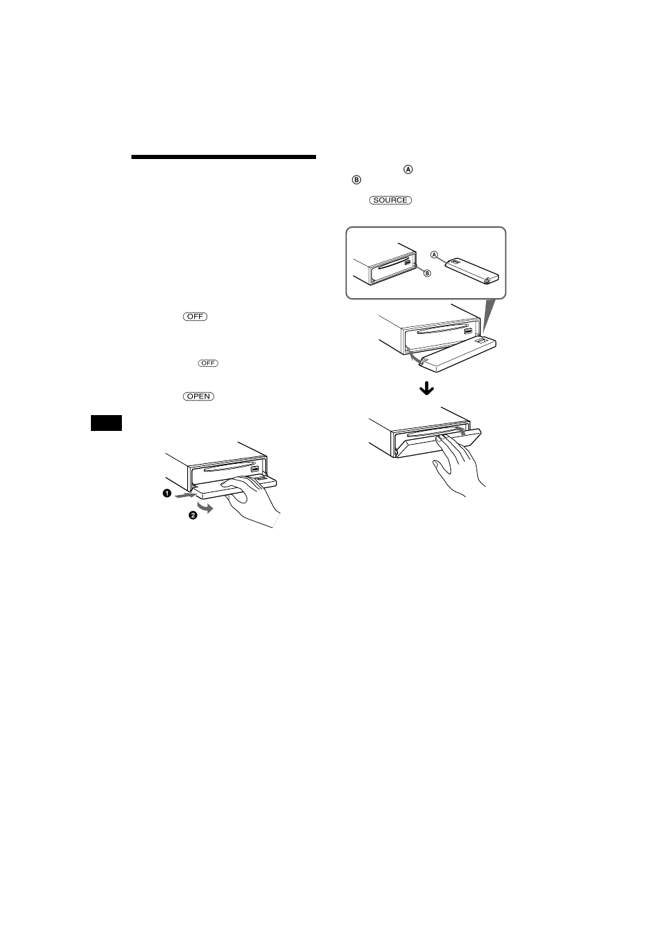 Het frontpaneel verwijderen | Sony CDX-CA700X User Manual | Page 126 / 148