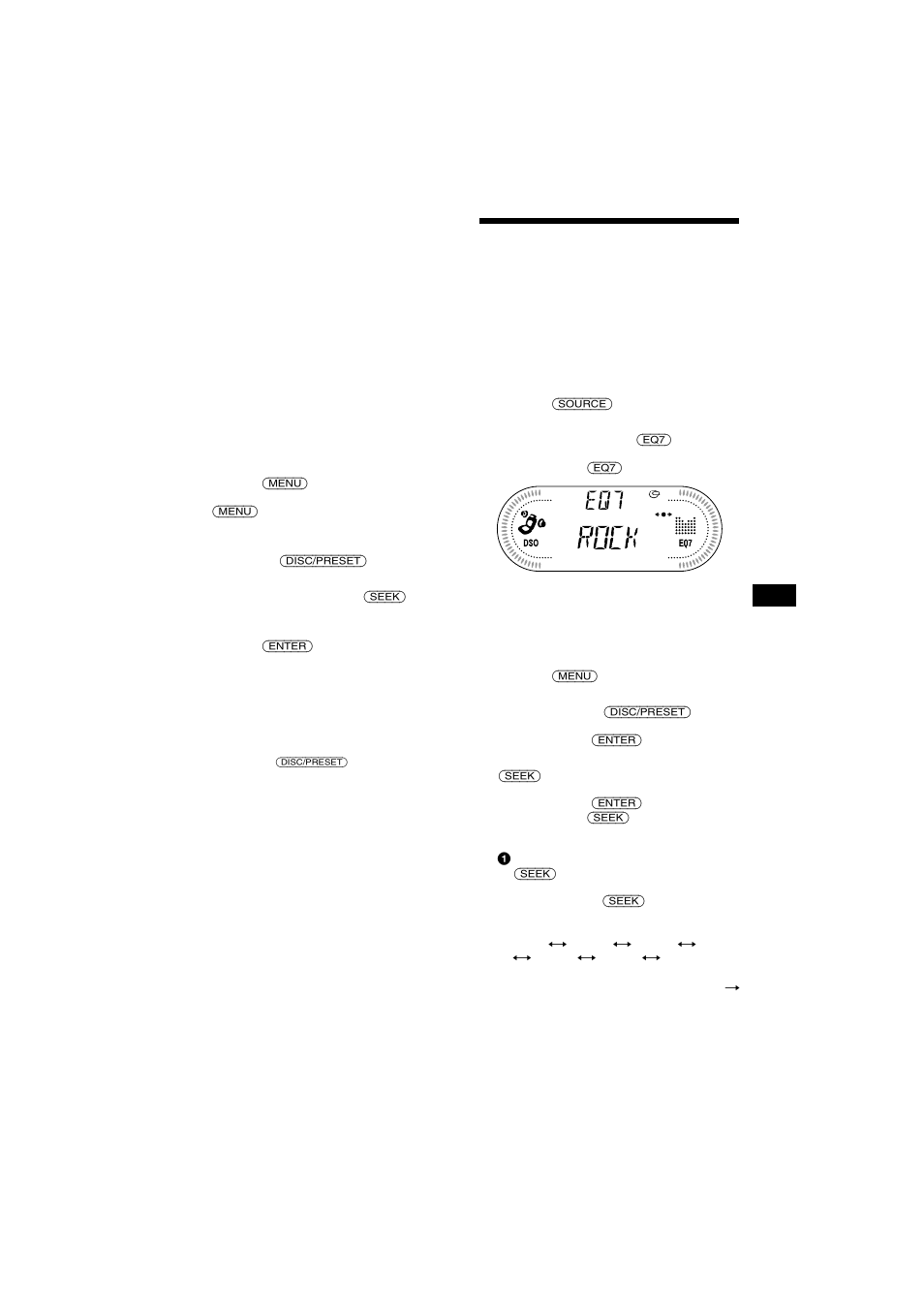 De equalizer instellen (eq7) | Sony CDX-CA700X User Manual | Page 139 / 148