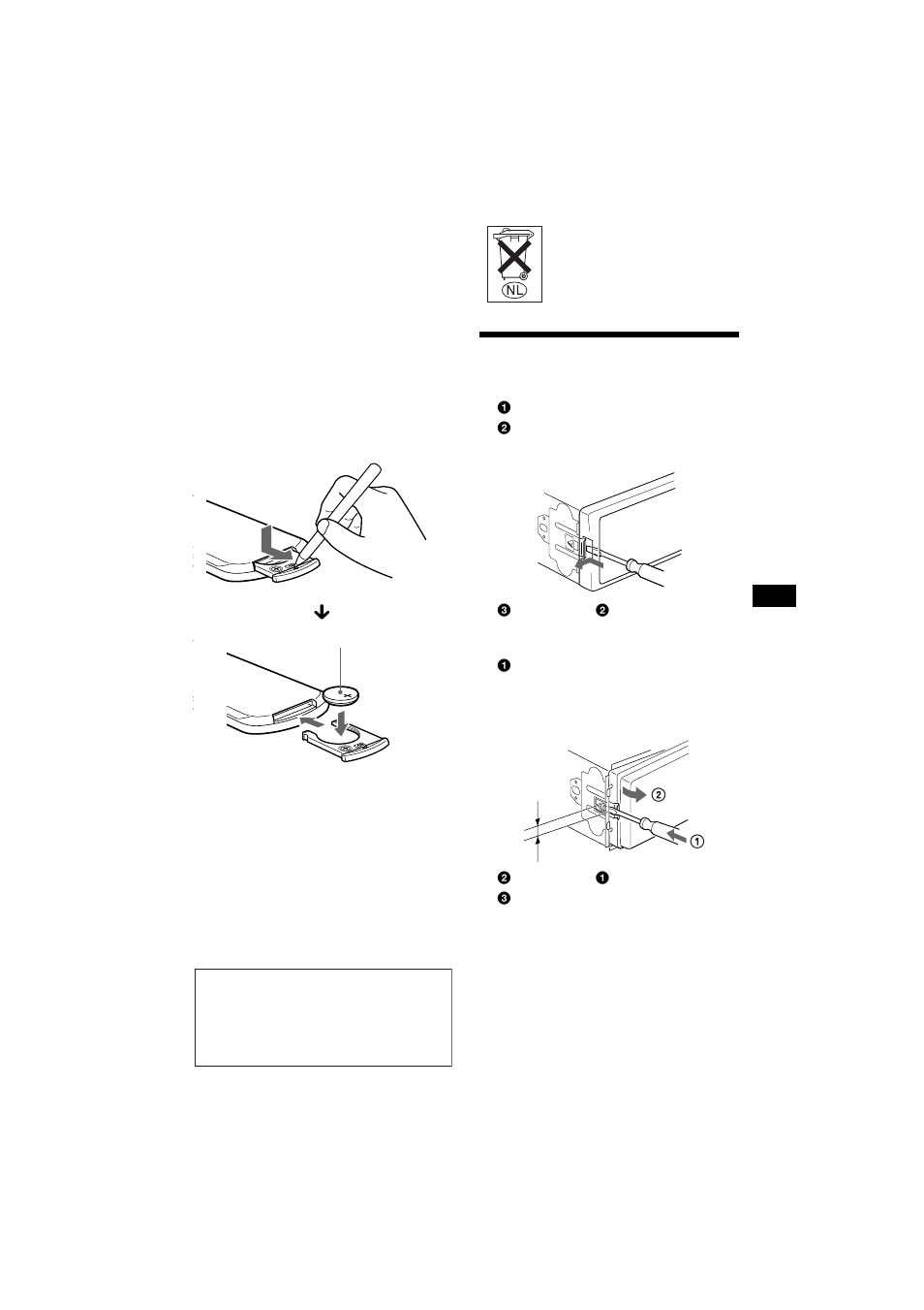 Het toestel verwijderen | Sony CDX-CA700X User Manual | Page 143 / 148
