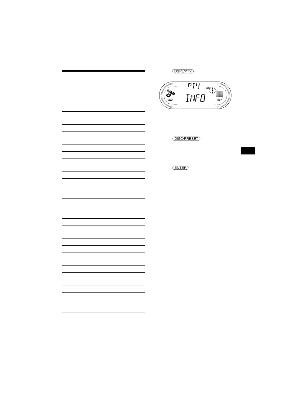 Tuning in stations by programme type | Sony CDX-CA700X User Manual | Page 17 / 148