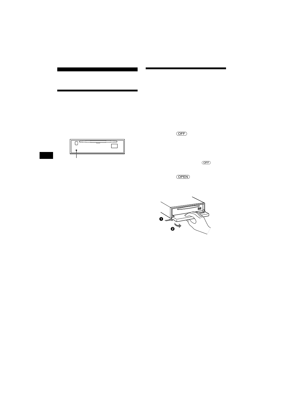 Vorbereitungen, Zurücksetzen des geräts, Abnehmen der frontplatte | Zurücksetzen des geräts abnehmen der frontplatte | Sony CDX-CA700X User Manual | Page 36 / 148