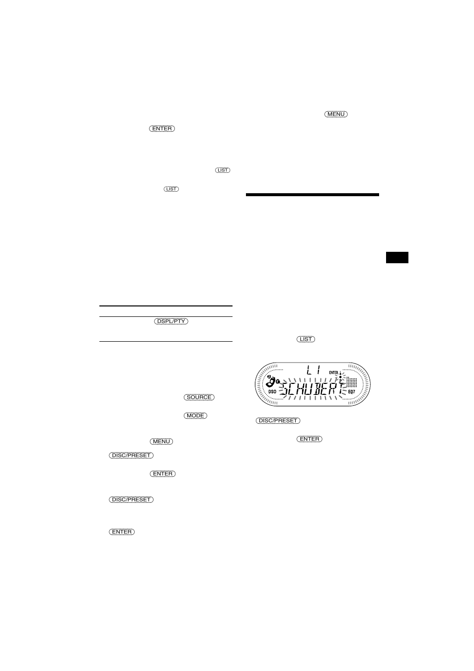 Ansteuern einer cd/md anhand des namens, List-up | Sony CDX-CA700X User Manual | Page 41 / 148