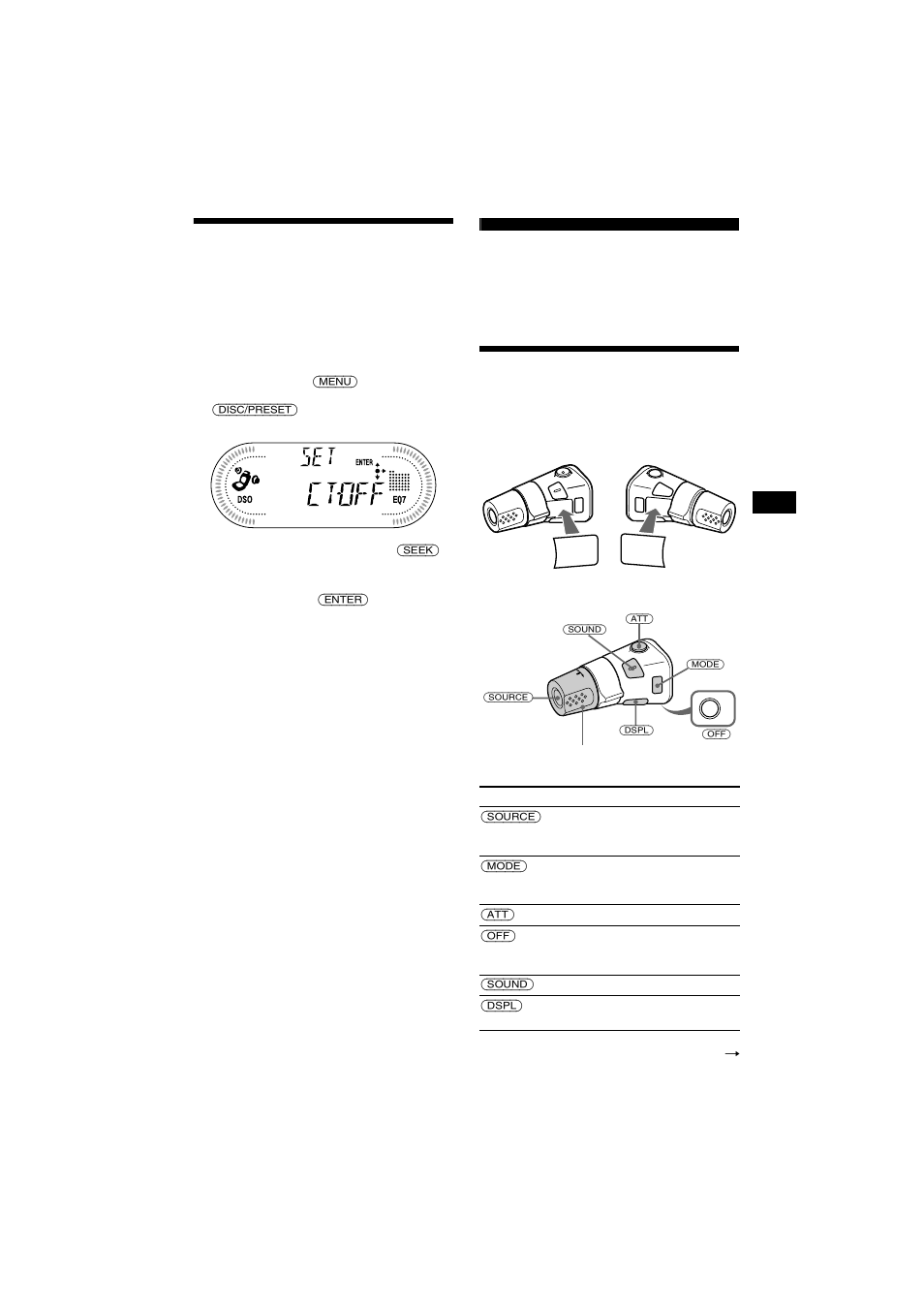 Automatisches einstellen der uhr, Weitere funktionen, Der joystick | Seite 19 | Sony CDX-CA700X User Manual | Page 47 / 148