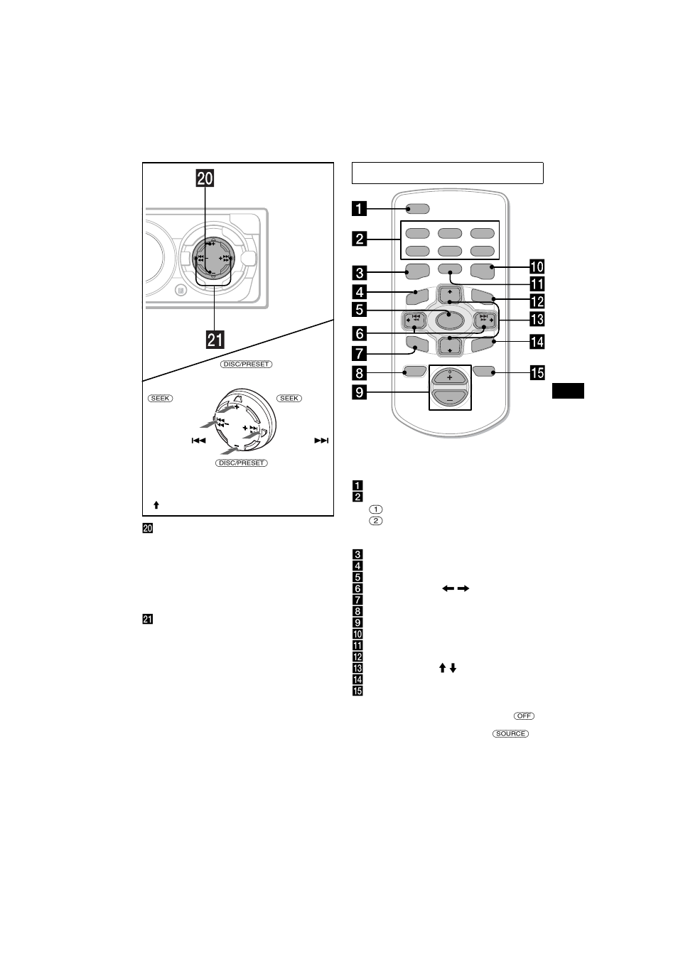 Mini-télécommande rm-x118 | Sony CDX-CA700X User Manual | Page 63 / 148