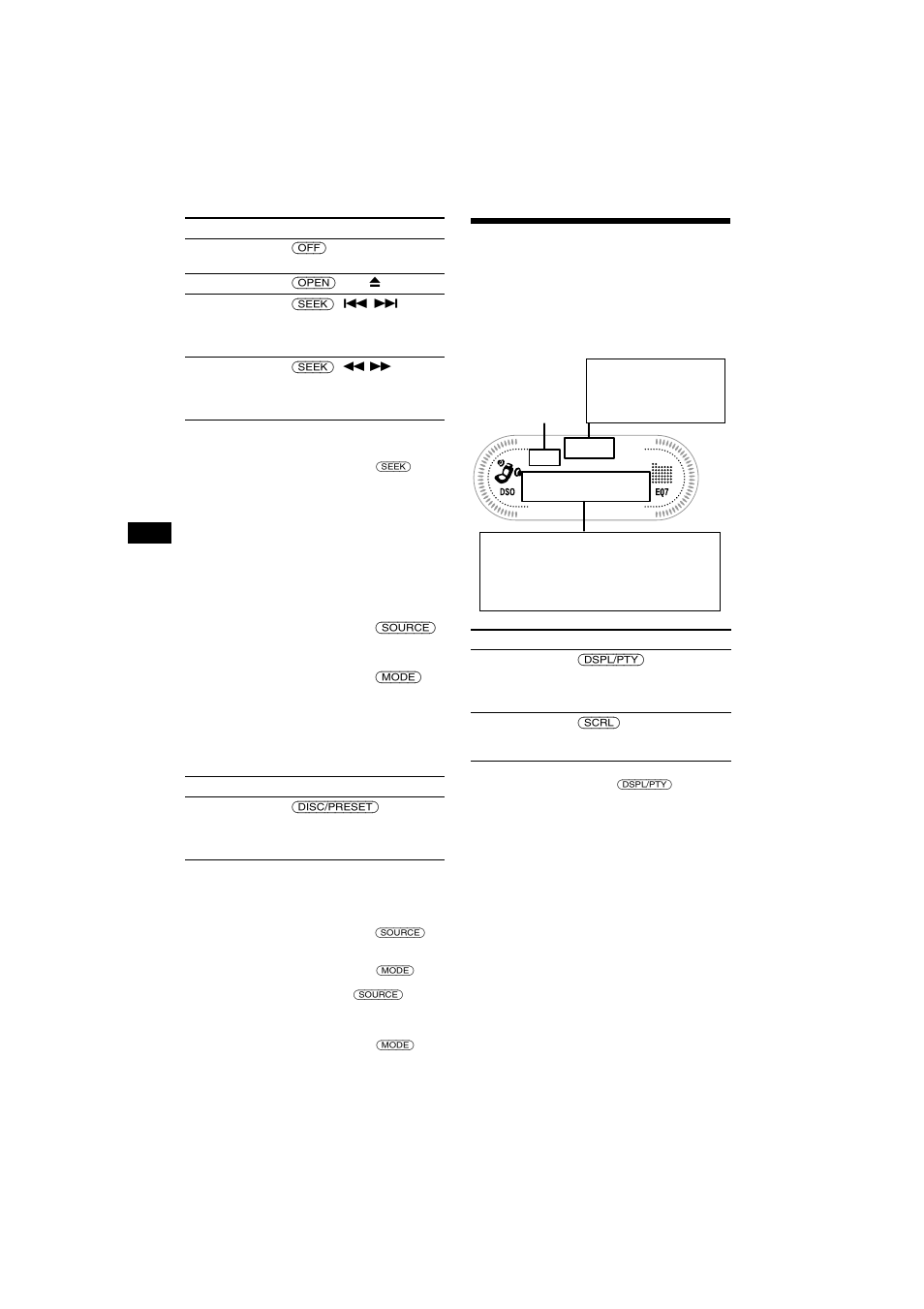 Rubriques d’affichage | Sony CDX-CA700X User Manual | Page 68 / 148