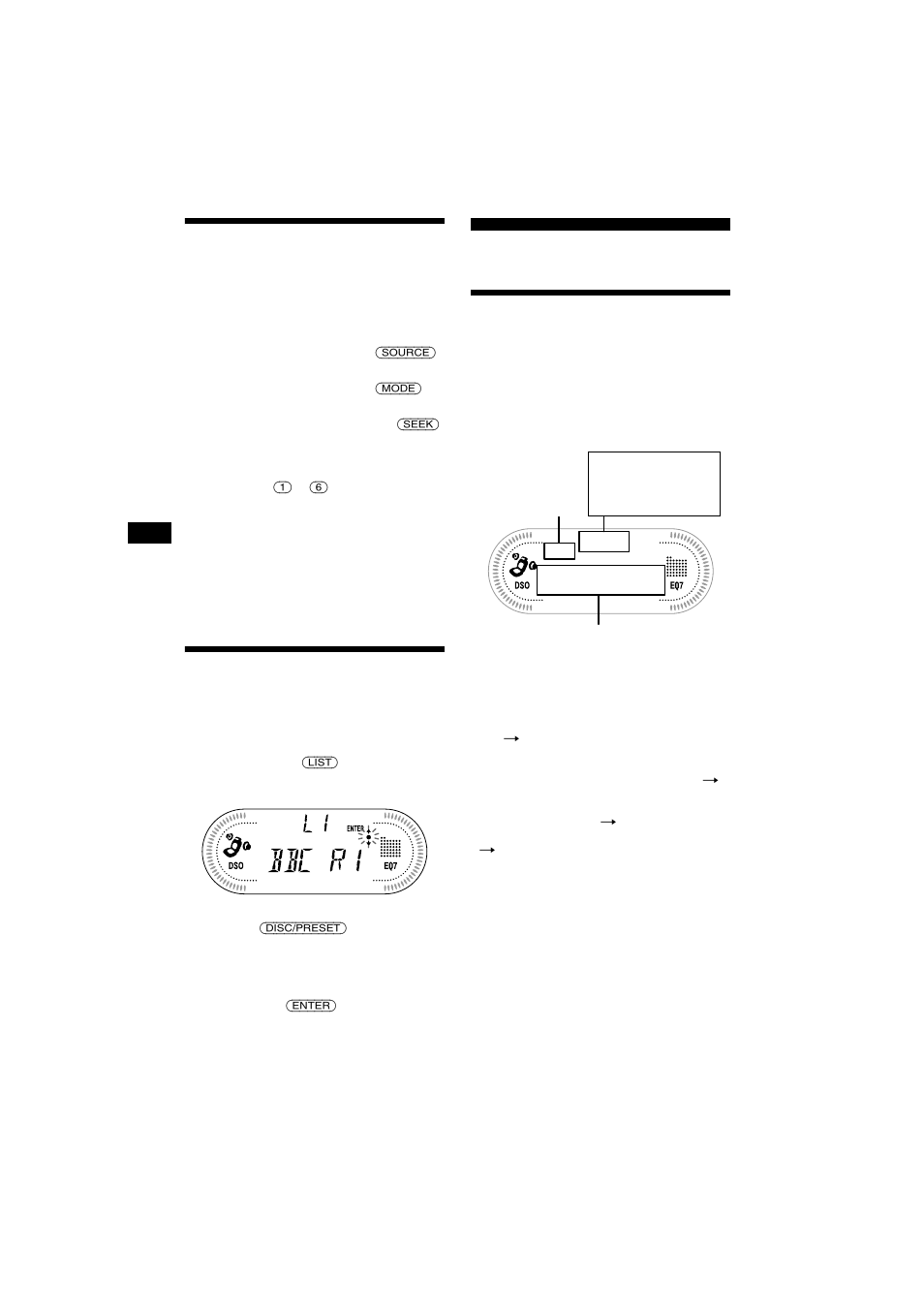 Mémorisation des stations souhaitées uniquement, Syntonisation d’une station via une liste, Fonctions rds | Aperçu de la fonction rds, Mémorisation des stations souhaitées, Uniquement, List-up | Sony CDX-CA700X User Manual | Page 72 / 148