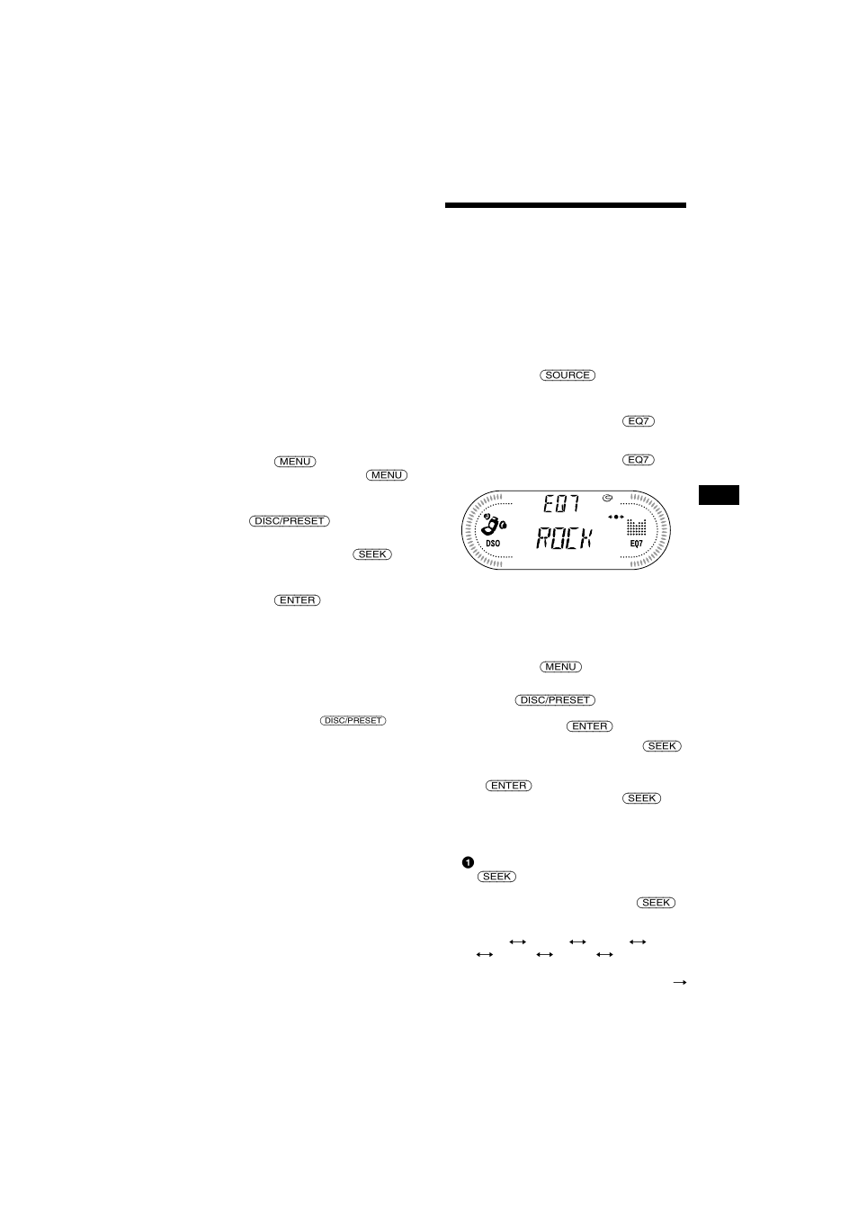 Réglage de l’égaliseur (eq7) | Sony CDX-CA700X User Manual | Page 79 / 148