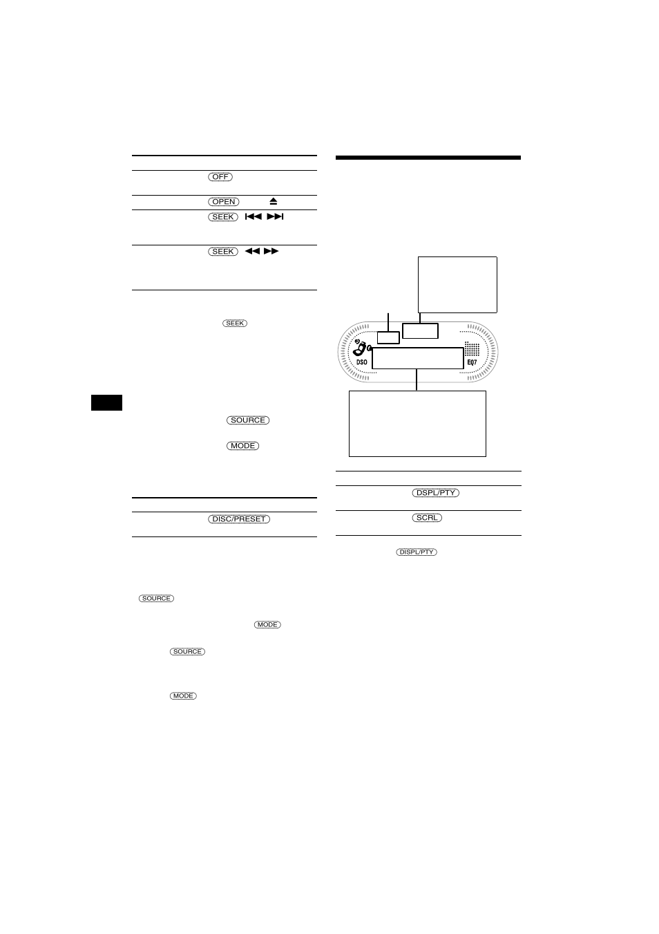 Voci del display | Sony CDX-CA700X User Manual | Page 98 / 148