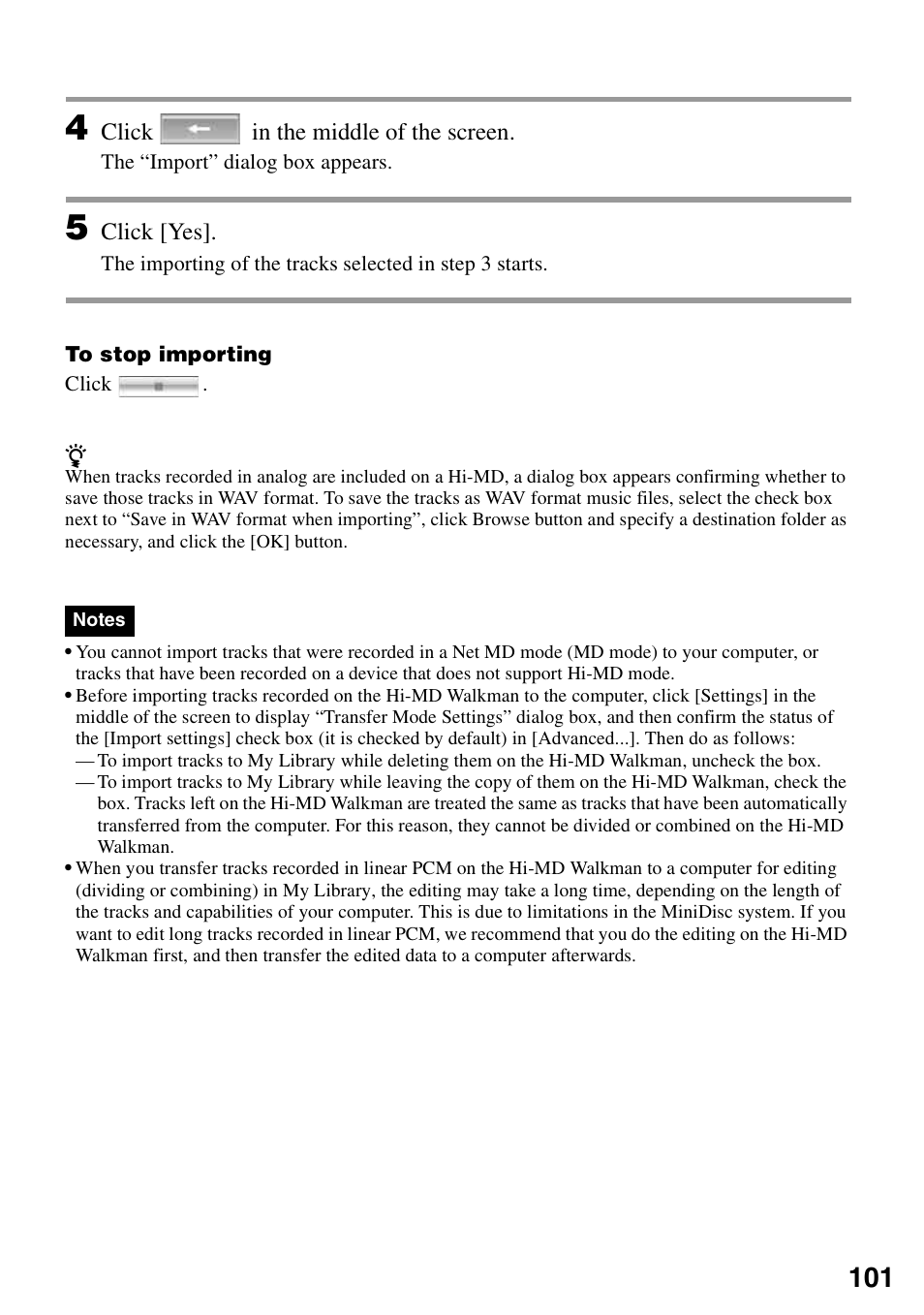 Sony MZ-RH10 User Manual | Page 101 / 119