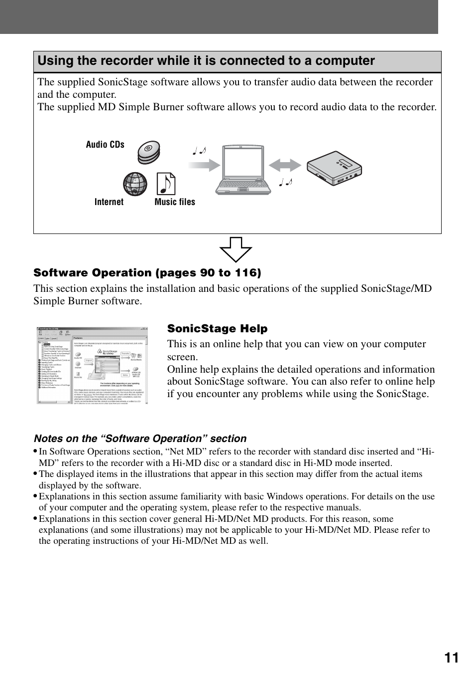 Sony MZ-RH10 User Manual | Page 11 / 119