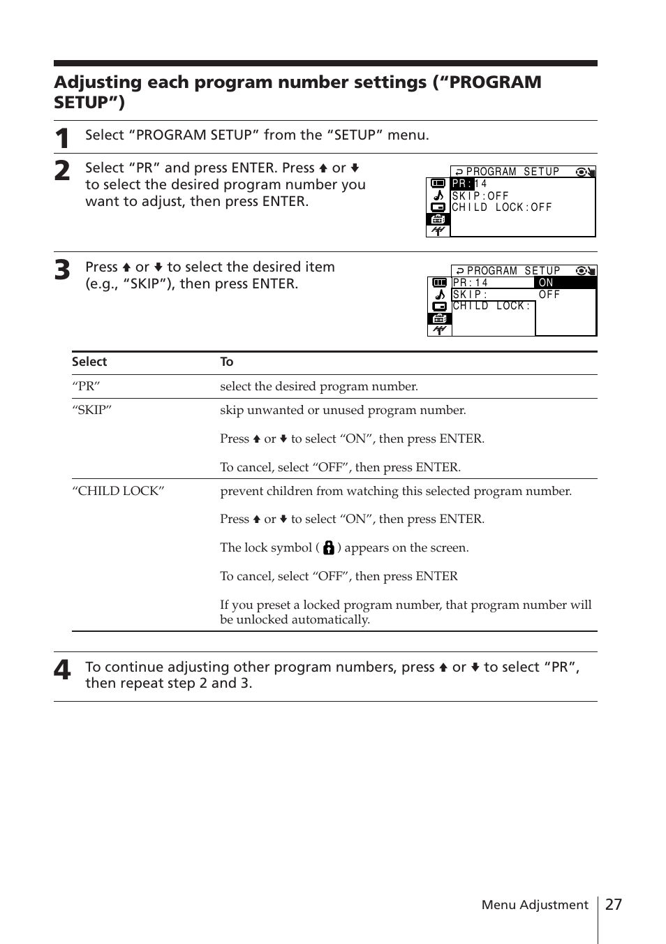 Sony WEGA KV-DR34 User Manual | Page 27 / 37