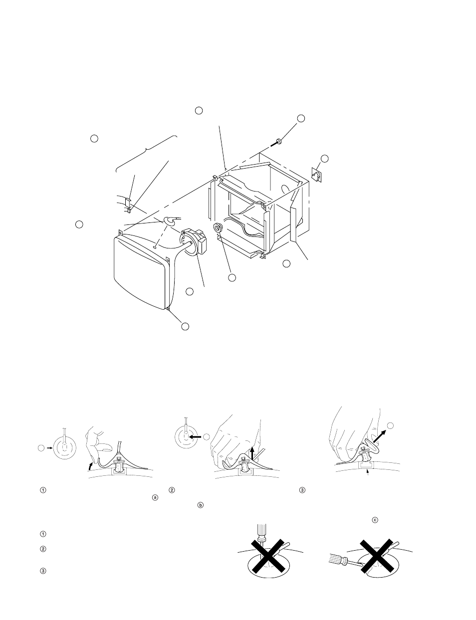 9. picture tube removal | Sony CPD-520GST9 User Manual | Page 20 / 55