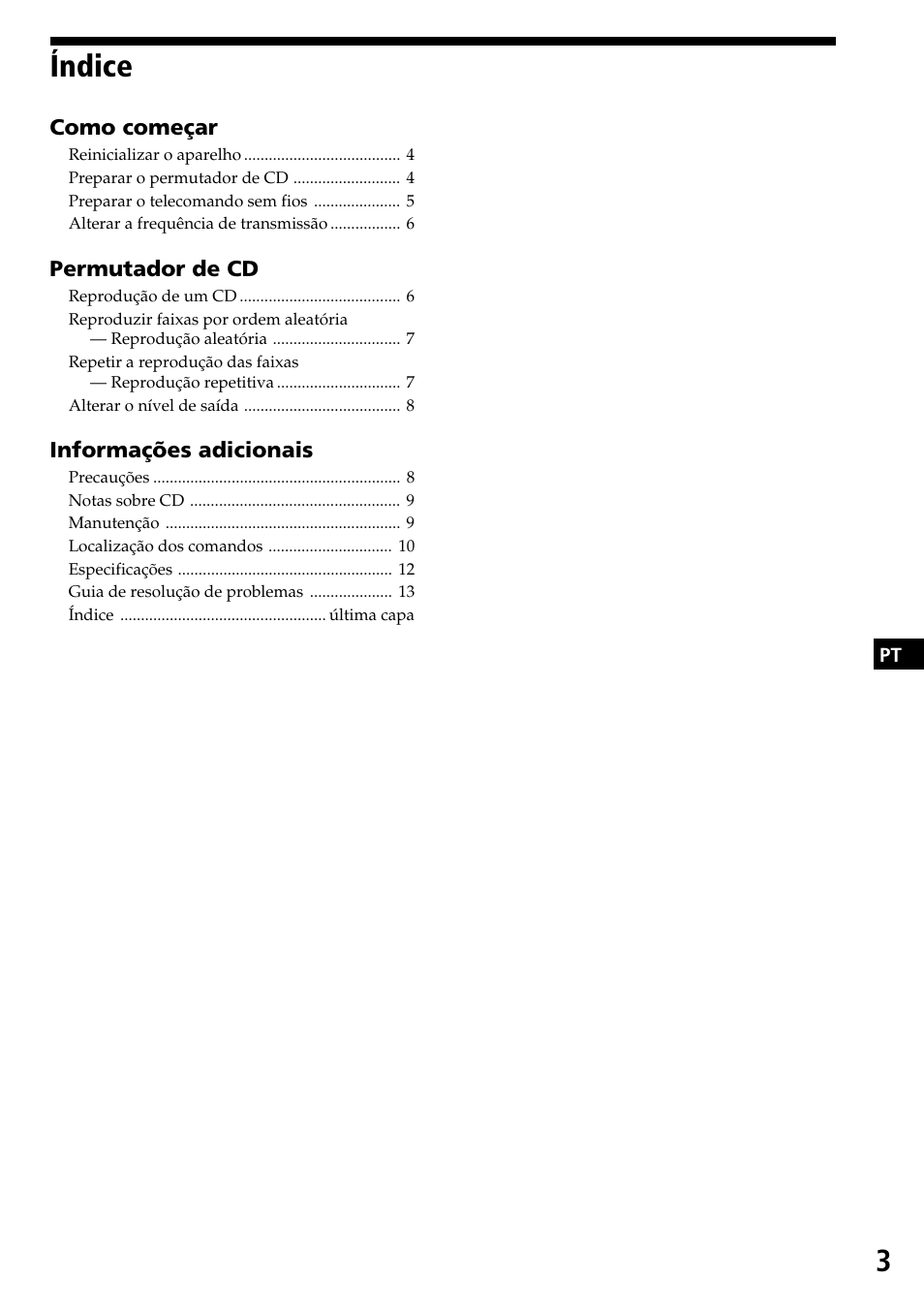 Índice | Sony CDX-525RF User Manual | Page 41 / 52
