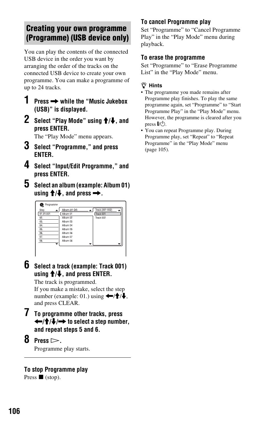 Sony RDR-HXD995 User Manual | Page 106 / 168