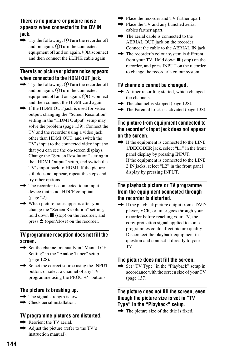 Sony RDR-HXD995 User Manual | Page 144 / 168