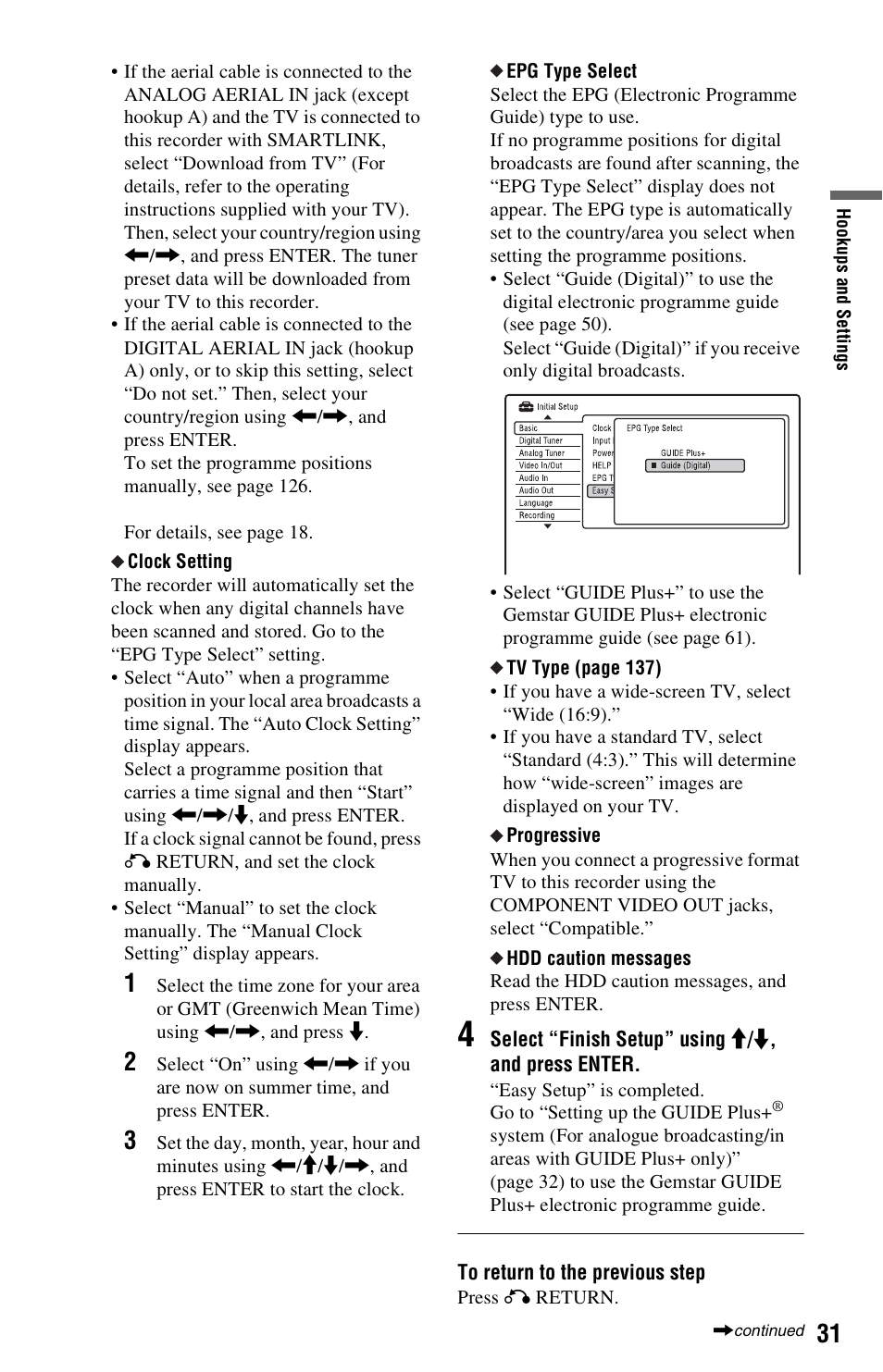 Sony RDR-HXD995 User Manual | Page 31 / 168