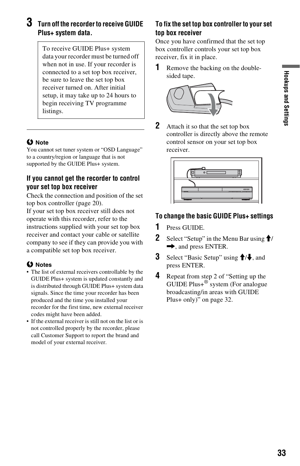 Sony RDR-HXD995 User Manual | Page 33 / 168