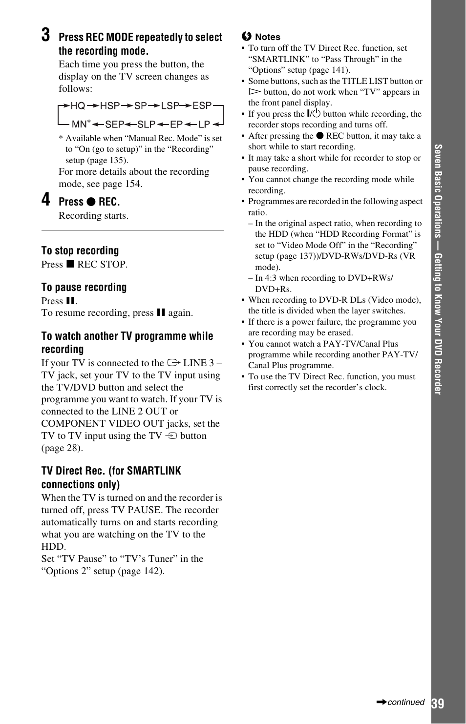 Sony RDR-HXD995 User Manual | Page 39 / 168