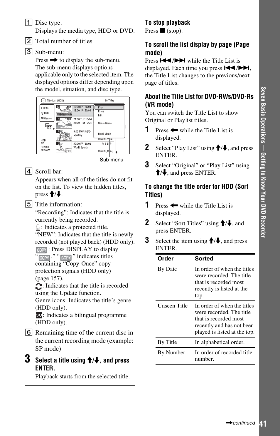 Sony RDR-HXD995 User Manual | Page 41 / 168