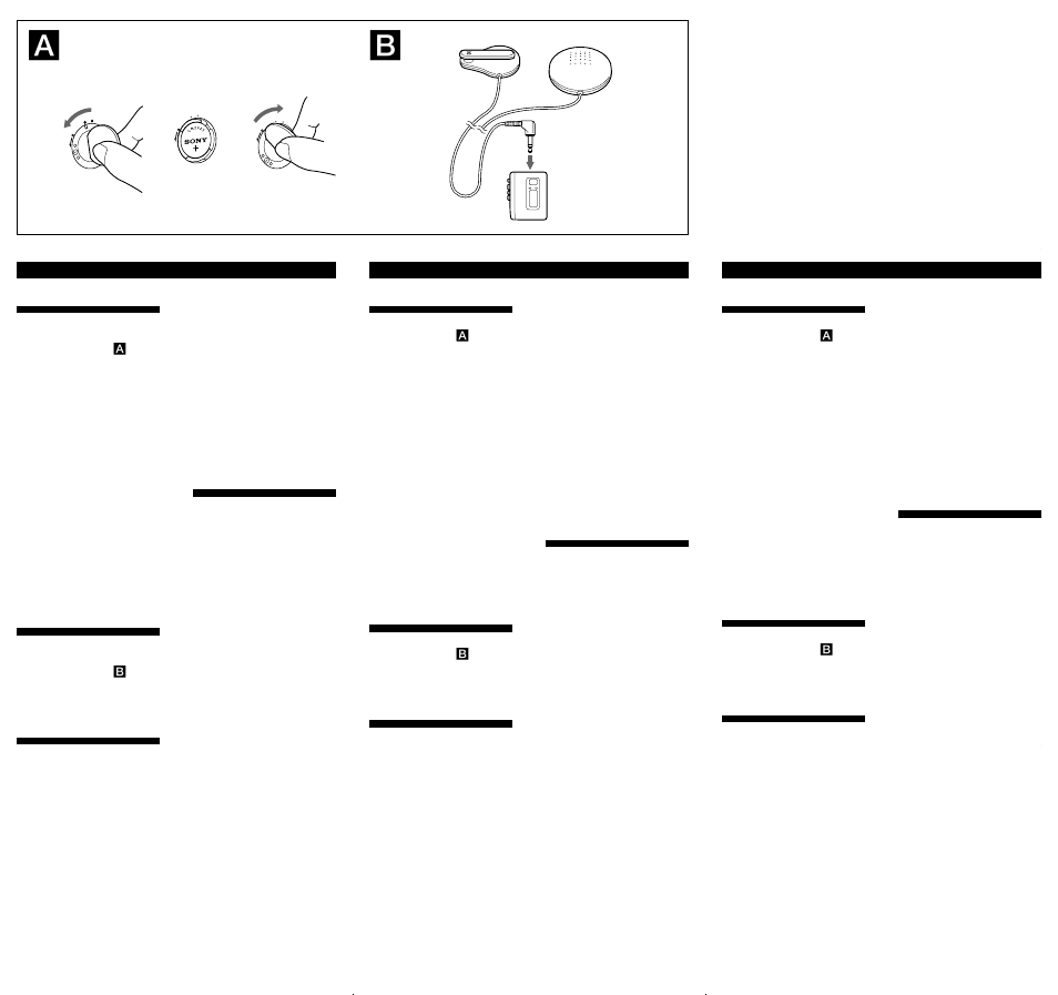 Inserimento della pila, Uso del microfono, Precauzioni | Instalación de una pila, Utilización del micrófono, Precauciones, Especificaciones, Caratteristiche tecniche, Instalar a pilha, Utilizar o microfone | Sony ECM T6 User Manual | Page 2 / 2