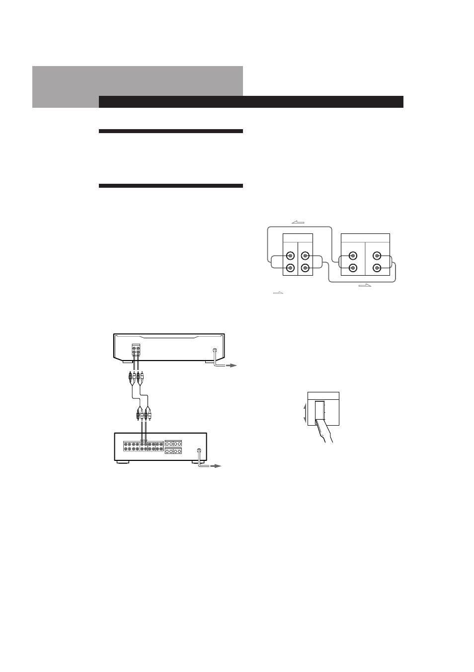 Desembalaje, Conexi溶 a un sistema, Conexión a un sistema | Preparativos conexiones, Conexión del cable de alimentación, Qué hacer a continuación | Sony TC-WR661 User Manual | Page 29 / 57