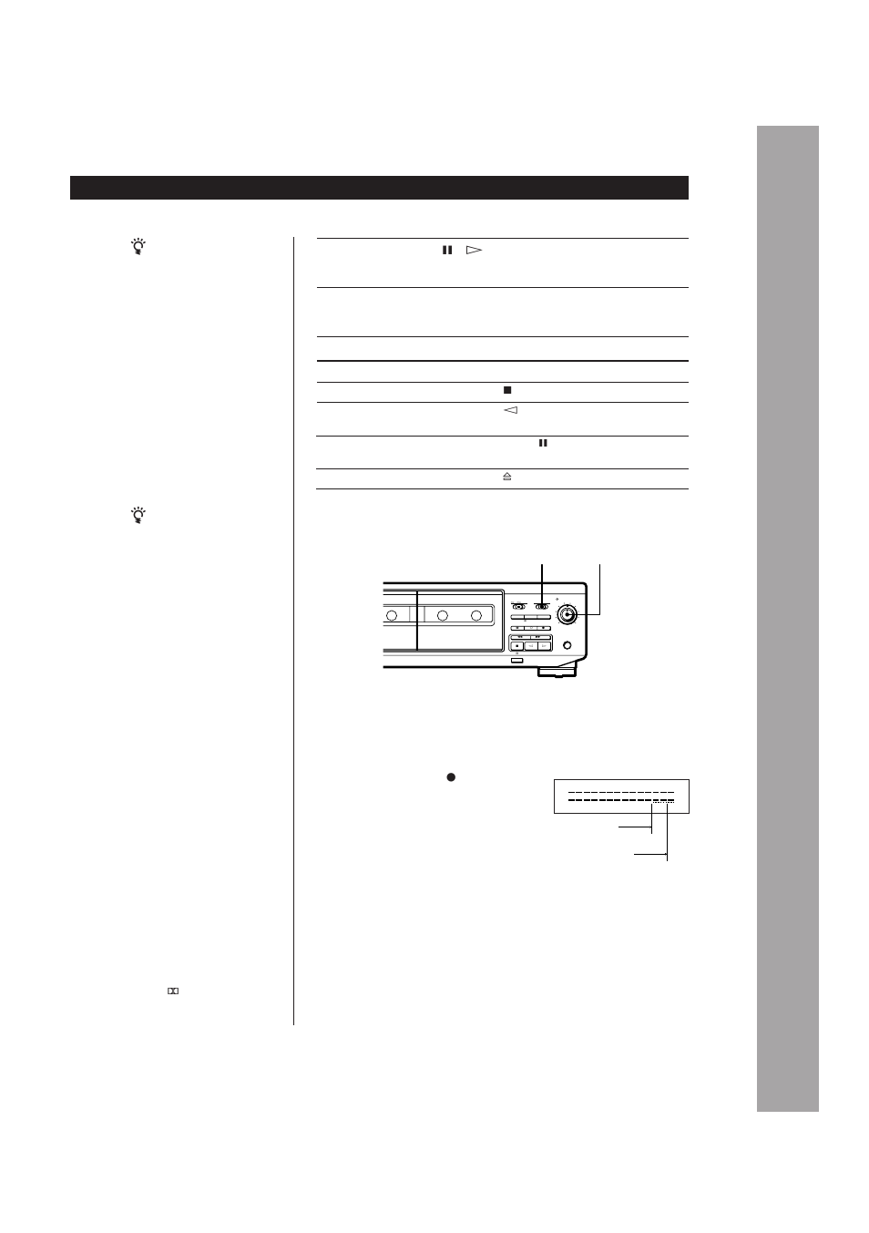 Operaciones básicas, Para grabar con el sistema dolby nr, Para ajustar manualmente el nivel de la grabación | Presione pause p o ·. se iniciará la grabación, Ponga en reproducción la fuente de programas | Sony TC-WR661 User Manual | Page 32 / 57