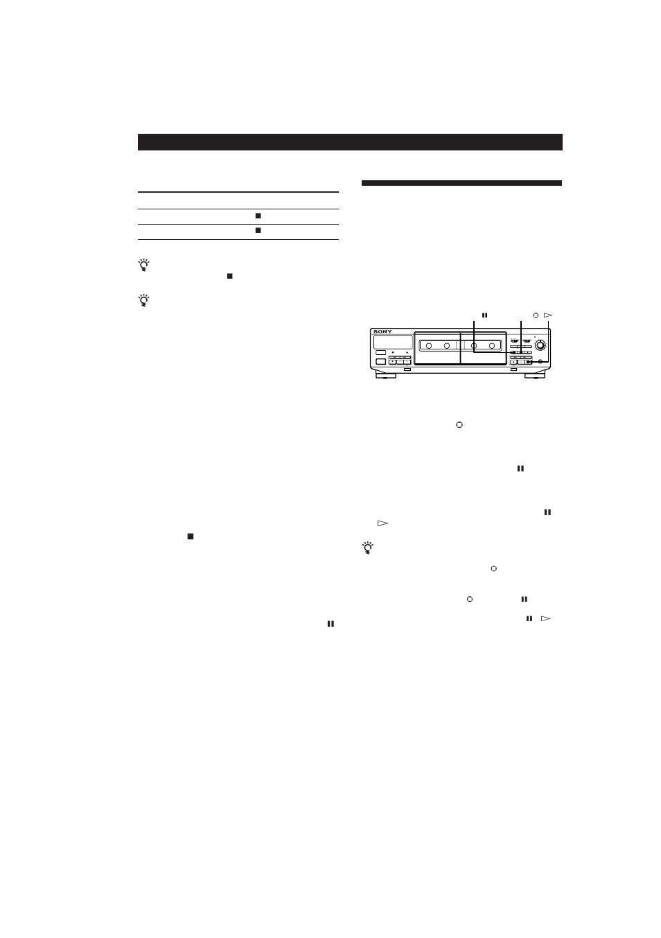 Operaciones avanzadas de grabación 10, Duplicación de partes específicas solamente | Sony TC-WR661 User Manual | Page 35 / 57