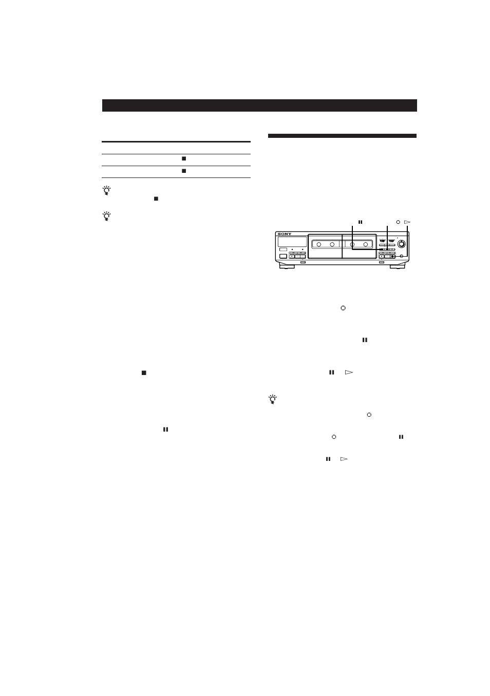 Operações avançadas de gravação 10, Duplicação somente de trechos específicos | Sony TC-WR661 User Manual | Page 49 / 57