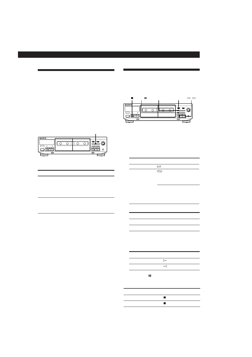 Fading in and out (fader), Dubbing a tape, Advanced recording operations 9 | Sony TC-WR661 User Manual | Page 9 / 57