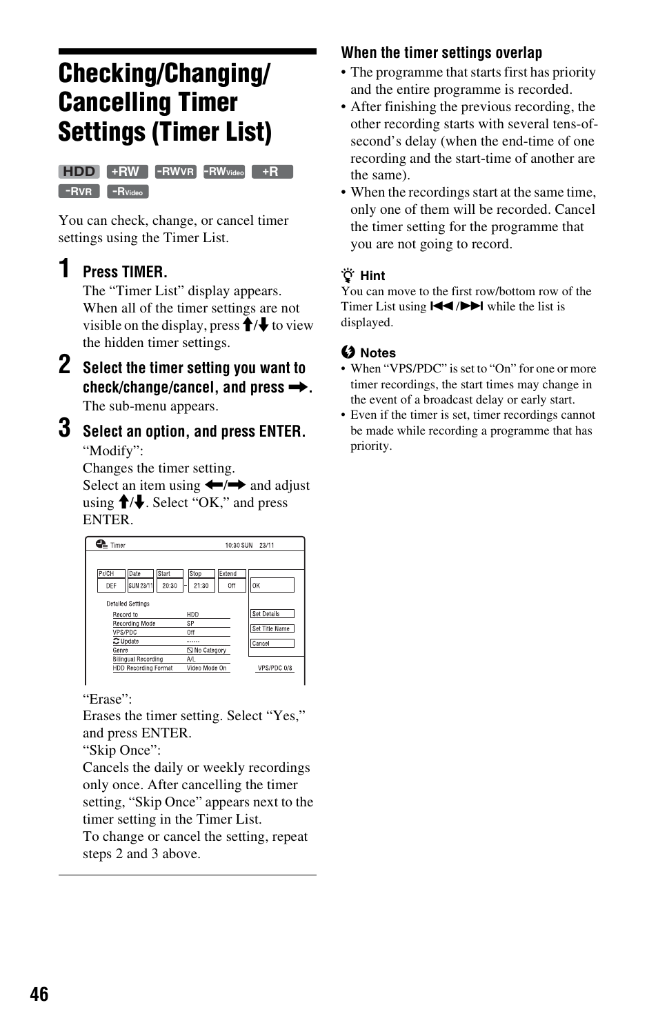 Sony RDR-HX680 User Manual | Page 46 / 140