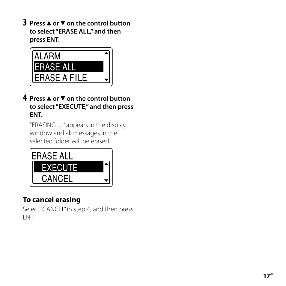 Sony ICD-UX81F User Manual | Page 17 / 122