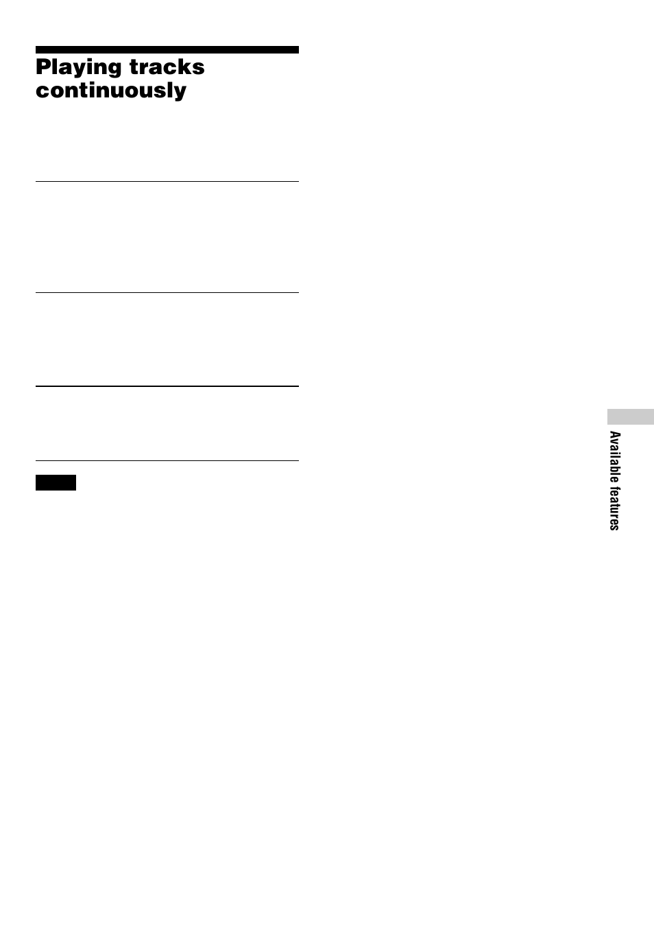 Playing tracks continuously | Sony D-NF600 User Manual | Page 27 / 44