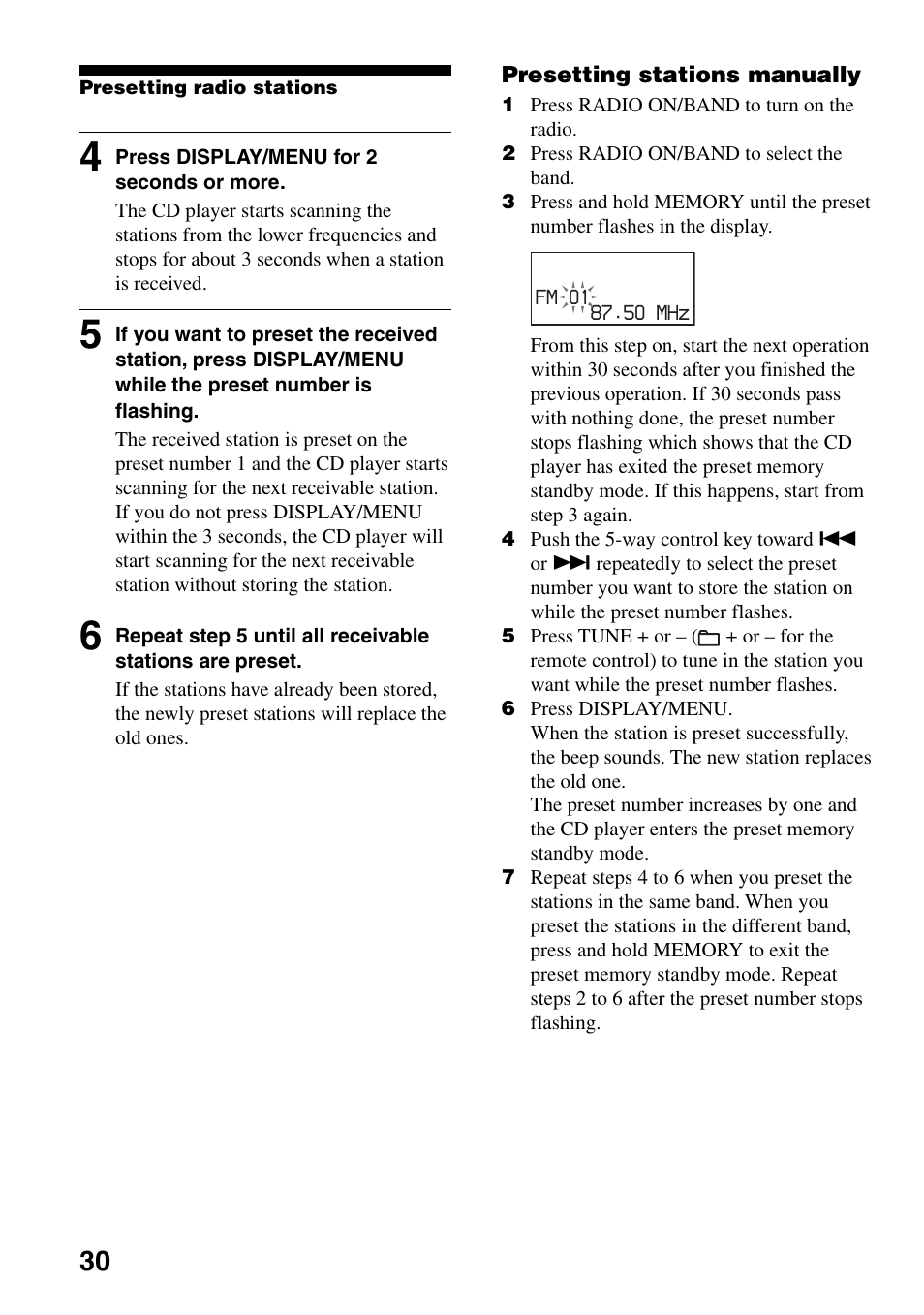 Sony D-NF600 User Manual | Page 30 / 44