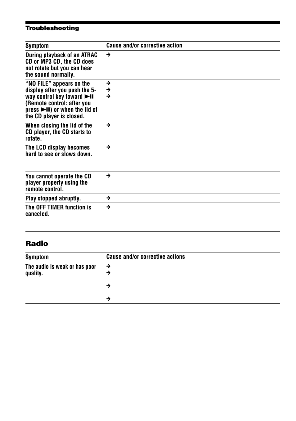 Radio | Sony D-NF600 User Manual | Page 40 / 44