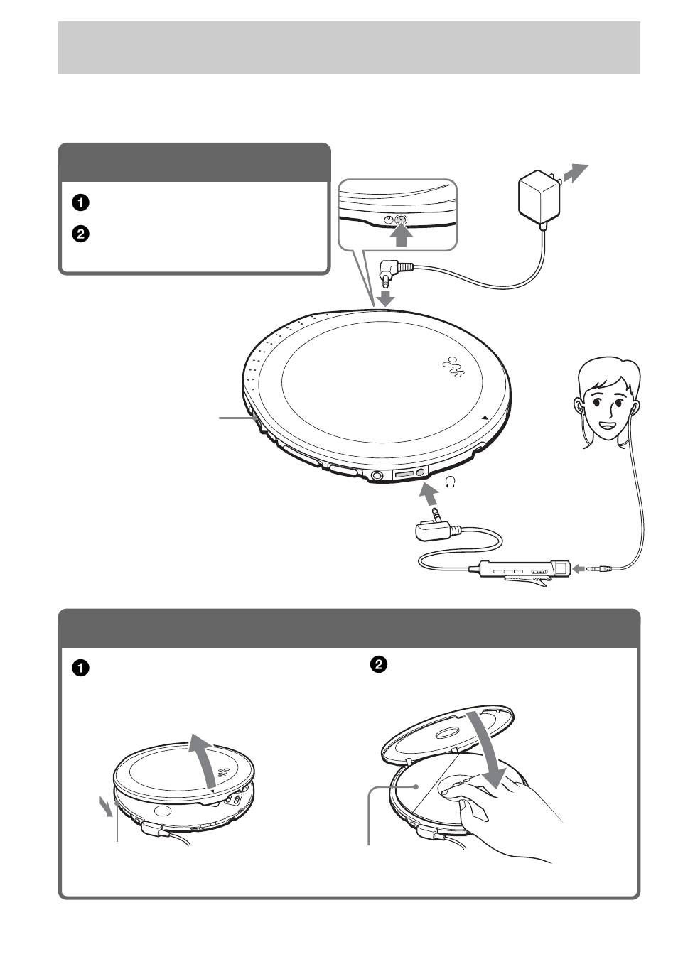 Cdを聞く, Cdを入れる | Sony WALKMAN D-EJ2000 User Manual | Page 12 / 40