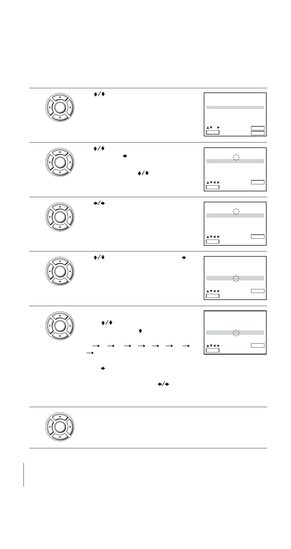 Press v/v to select “name”, then press b, Enter the station name, Press enter to confirm the station name | Sony SLV-D950I User Manual | Page 20 / 120