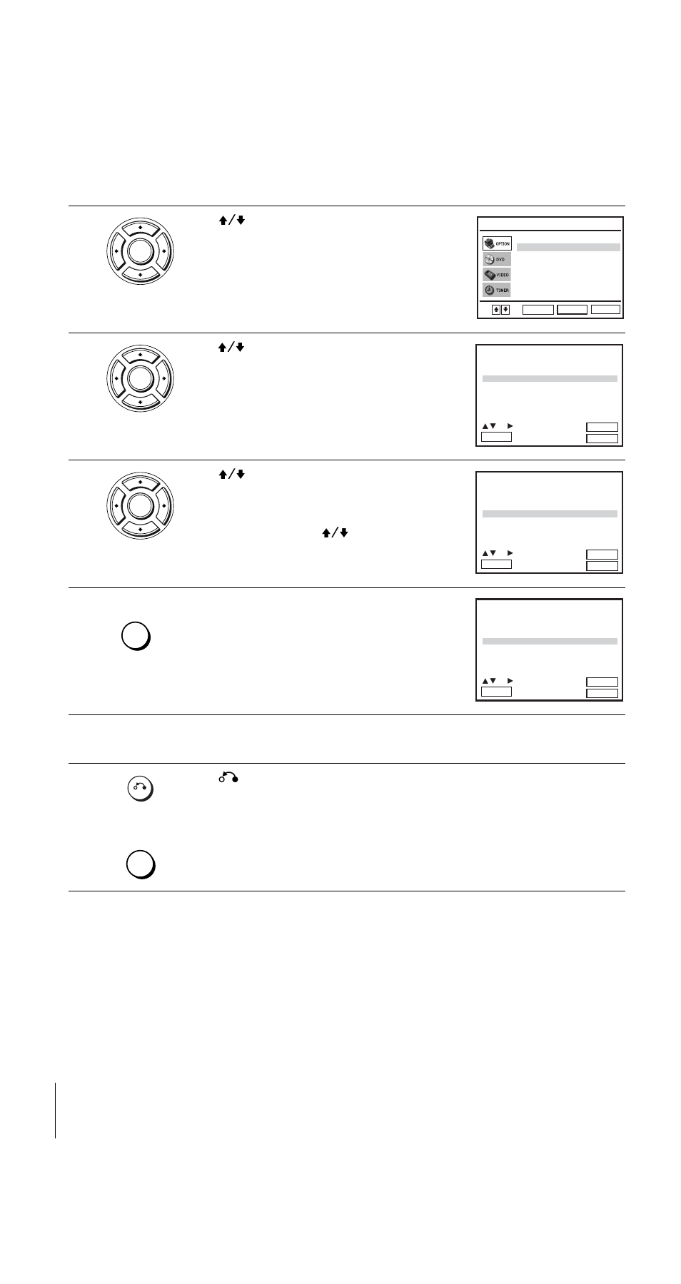 Press o return, then press set up to exit the menu | Sony SLV-D950I User Manual | Page 24 / 120