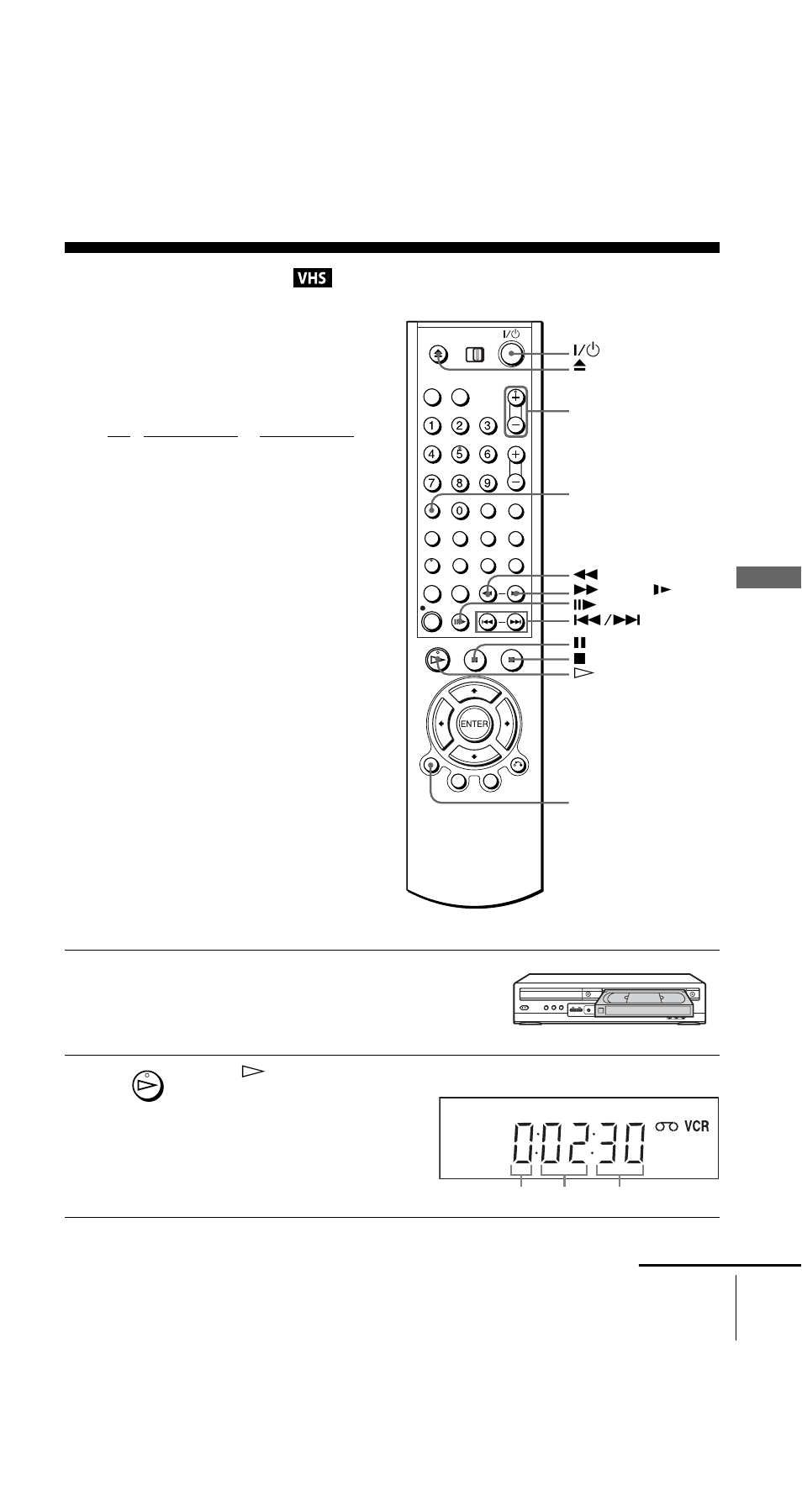 Playing a tape | Sony SLV-D950I User Manual | Page 33 / 120